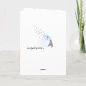 Fox spielt nachts auf dem Dach einen Kontrabass, Karte (Rückseite)