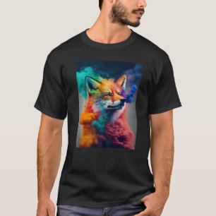 Fox Spirit Animal Color Explosion T-Shirt