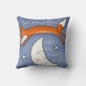 Fox sprang über den Mond Kissen (Rückseite)