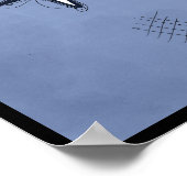 Fox sprang über den Mond Poster (Ecke)