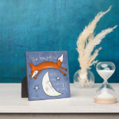 Fox springt über den Mond Fotoplatte (InSitu)