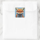 Fox Square Sticker (Tasche)