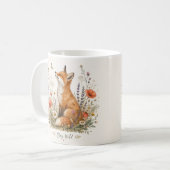 Fox Stay Wild Wildflowers Tasse (Vorderseite Links)