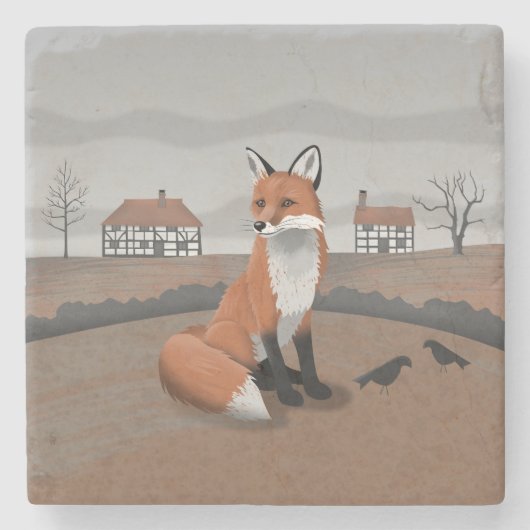 Fox Steinuntersetzer (Vorderseite)