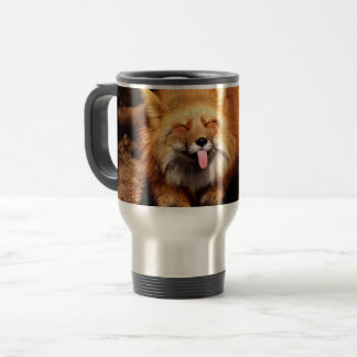 Fox Sticking Es ist Zunge-Out Reisebecher