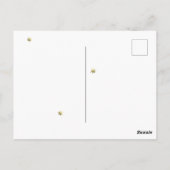 Fox stürzt durch die Schnee-Winter-Abbildung Postkarte (Rückseite)