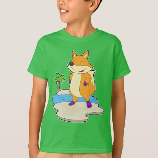 Fox Summer Beach T-Shirt (Vorderseite)