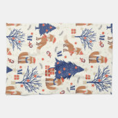 Fox-Süssen-Monogramm Geschirrtuch (Horizontal)