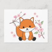 Fox Sweet Animes for Kawaii Foxes Postcard Postkarte (Vorderseite)