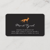 Fox-Symbol Visitenkarte (Rückseite)