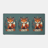 Fox Tales Boho Woodland Animal Schreibtischunterlage (Vorderseite)