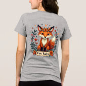 Fox Tales Boho Woodland Animal Tri-Blend Shirt (Rückseite)