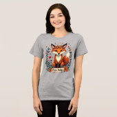 Fox Tales Boho Woodland Animal Tri-Blend Shirt (Vorderseite voll)