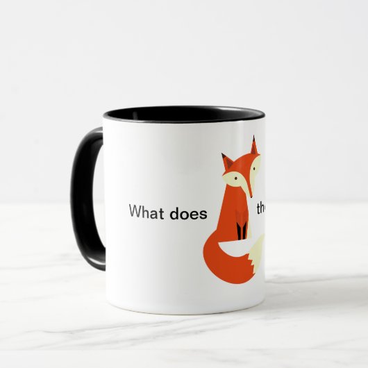Fox Tasse (Vorderseite Links)