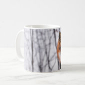 fox Tasse, Fuchskaffee-Tasse, Winterfuchsgeschenk Kaffeetasse (Vorderseite Links)