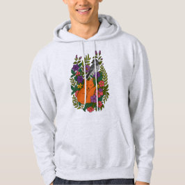 Fox, Taube und Blume Hoodie