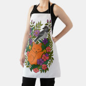 Fox, Taube und Blume Schürze (InSitu)