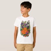 Fox, Taube und Blume T-Shirt (Vorne ganz)