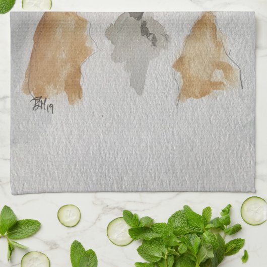 Fox Tee Handtuch (Gefaltet)