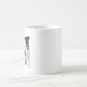 Fox Terrier (A) - glatt - schwarz-weiß Kaffeetasse (Mittel)