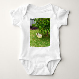 Fox Terrier Bathtime, Baby Bodysuit Strampler