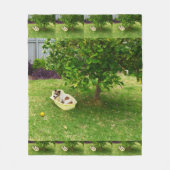 Fox Terrier Bathtime, Medium Fleece Blanket (Vorderseite)