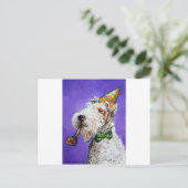 Fox Terrier Birthday Postkarte (Stehend Vorderseite)