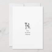 Fox Terrier Christmas Card (Rückseite)