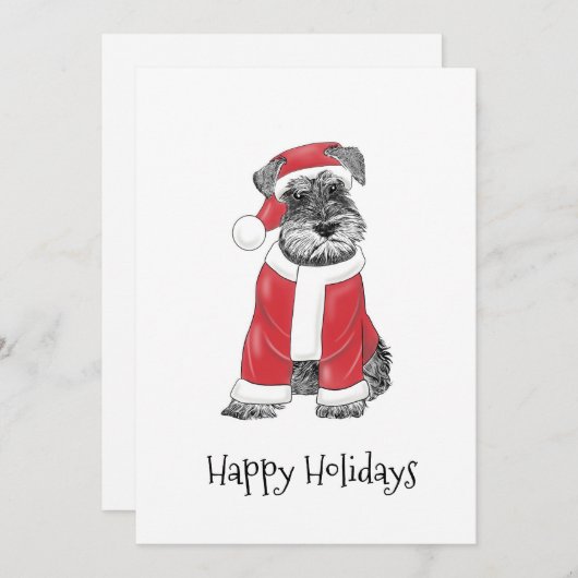 Fox Terrier Christmas Card (Vorne/Hinten)