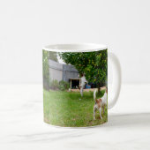 Fox Terrier, der in einen Baum sprang, Kaffeetasse (VorderseiteRechts)