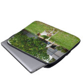 Fox Terrier, der in einen Baum sprang, Laptopschutzhülle (Vorne Knopf)