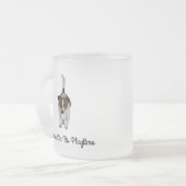 Fox Terrier, der in einen Baum sprang, Mattglastasse (Vorderseite Links)