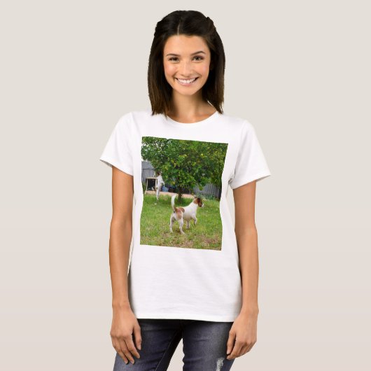 Fox Terrier, der in einen Baum sprang, T-Shirt (Vorne ganz)