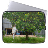 Fox Terrier, der Sprung, der Laptop-Sieb Laptopschutzhülle (Vorderseite)