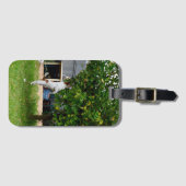 Fox Terrier der Sprung, Gepäckanhänger (Vorderseite (Horizontal))