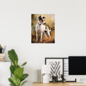 Fox Terrier Dog Art Print Poster (Heimbüro)