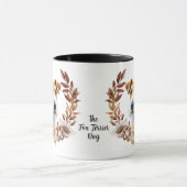 Fox Terrier Dog Herbstkranz Tasse (Zentrum)