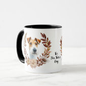 Fox Terrier Dog Herbstkranz Tasse (Vorderseite Links)