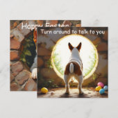 Fox Terrier dog - Ostern Feiertagskarte (Vorne/Hinten)