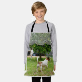 Fox Terrier durch mein Fenster, Kinder Schürze (Getragen)