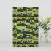Fox Terrier Foto Collage, Briefpapier (Stehend Vorderseite)