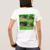 Fox Terrier, Foto Collage, Ladys_White_T - Shirt (Rückseite)