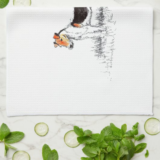 Fox Terrier Geschirrtuch (Gefaltet)