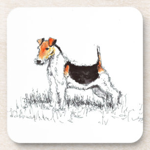 Fox Terrier Getränkeuntersetzer