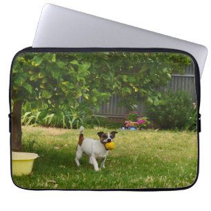 Fox Terrier Glückliche Tage, Laptopschutzhülle