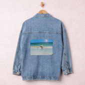 Fox Terrier Greets Polar Bear, Denim Jacket Jeansjacke (Hangar)