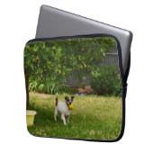 Fox Terrier Happy Days Laptopschutzhülle (Vorderseite Links)