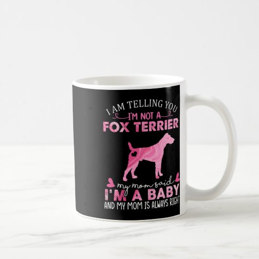 Fox Terrier Mama Kaffeetasse (Rechts)
