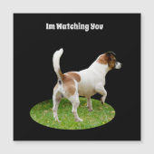 Fox Terrier on Guard Duty, Magnetkarte (Vorderseite)