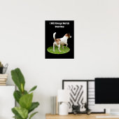 Fox Terrier on Guard Duty, Poster (Heimbüro)